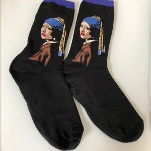 Vermeer ‘Girl with a Pearl Earring’ Socks